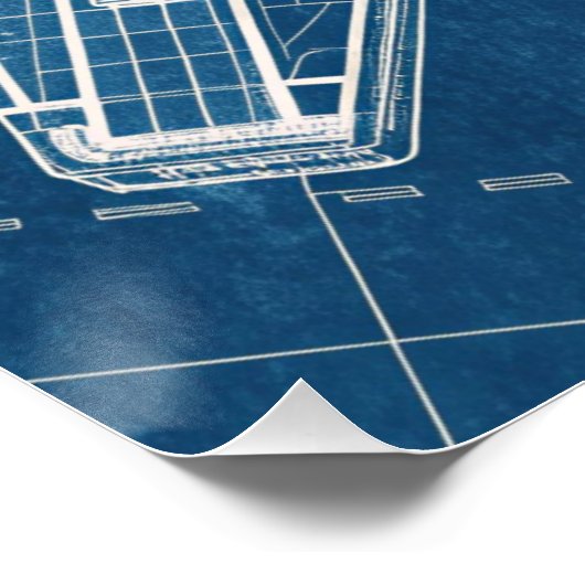 Blaupause des Aetherwing-Interdiktors Poster (Ecke)