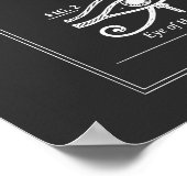 Blaupause des ägyptischen Gottes Horus Poster (Ecke)