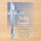 Blaupause | Erstkommunion Acryleinladungen (Vorderseite)