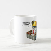 Blaupause Sardinen Ingenieur Kaffee Pause Kunst Kaffeetasse (Vorderseite Links)