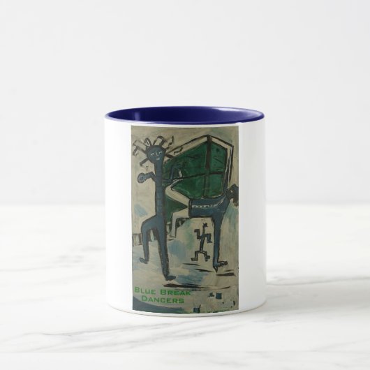 Blaupause-Tänzer Tasse (Zentrum)