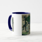 Blaupause-Tänzer Tasse (Vorderseite Links)