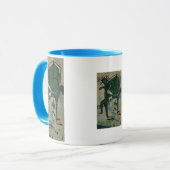 Blaupause-Tänzer Tasse (Vorderseite Links)