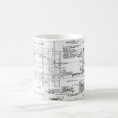 Blaupausen Kaffeetasse (Mittel)