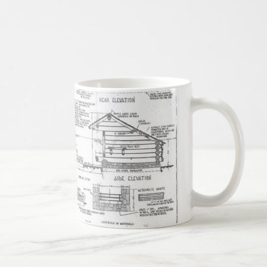 Blaupausen Kaffeetasse (Rechts)