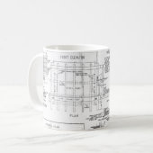 Blaupausen Kaffeetasse (Vorderseite Links)