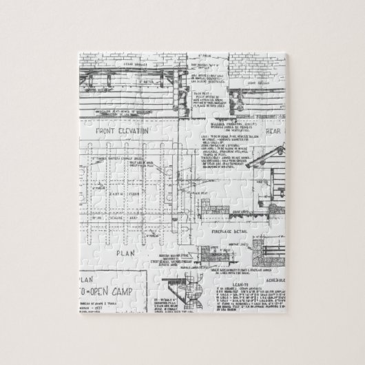 Blaupausen Puzzle (Vertikal)