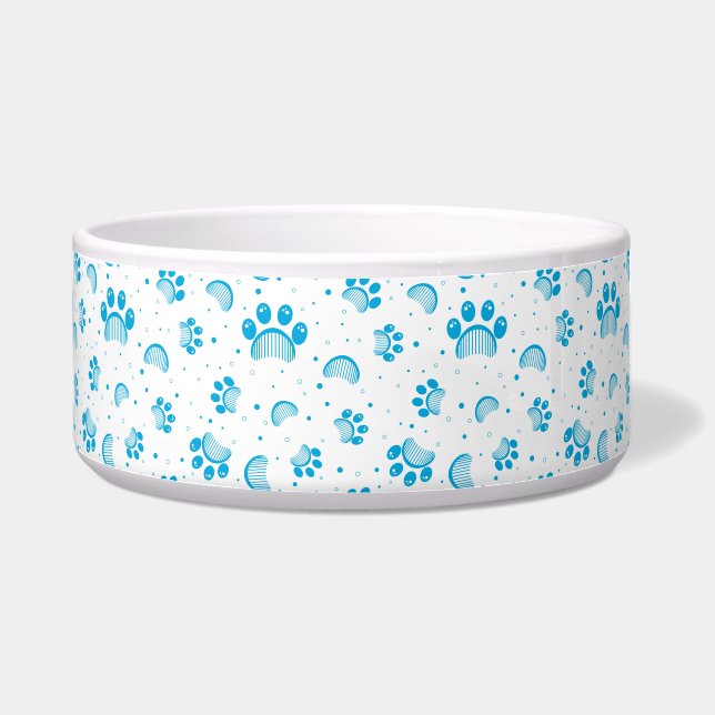 Blaupaw Print and Grooming Comb Pattern Napf (Links)