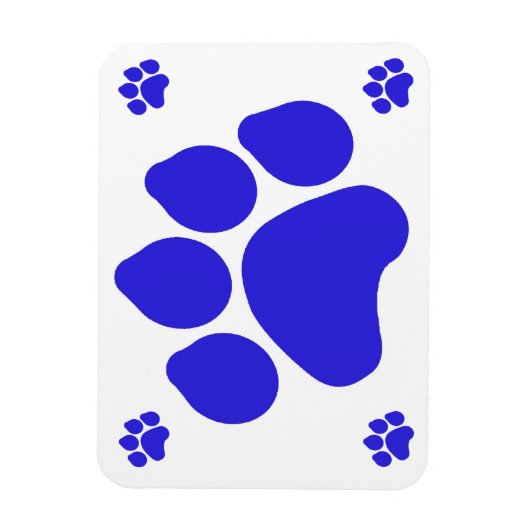 Blaupaw Print Flexible Magnet (Vertikal)
