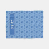 Blaupaws Monogram Pet Fleece Blanket (Vorderseite (Horizontal))
