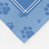Blaupaws Monogram Pet Fleece Blanket (Ecke)