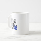 Blaupaws; Polizeihund; Aufkleber Kaffeetasse (Vorderseite Links)
