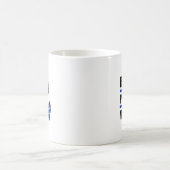 Blaupaws; Polizeihund; Aufkleber Kaffeetasse (Mittel)