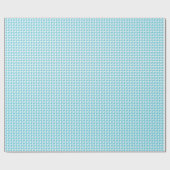Blauperlmuster Geschenkpapier (Flach)