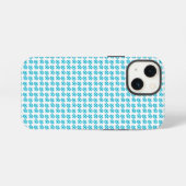 Blauperlmuster iPhone Hülle (Rückseite (Horizontal))