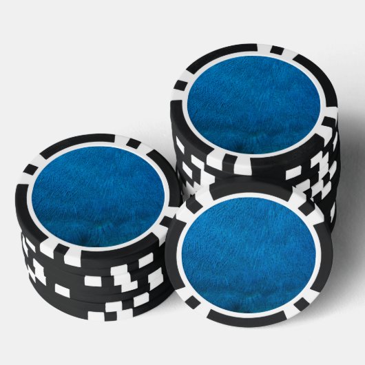 Blaupfauenfedern Pokerchips (Stapel)