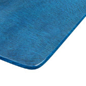 Blaupfauenfedern Schneidebrett (Ecke)