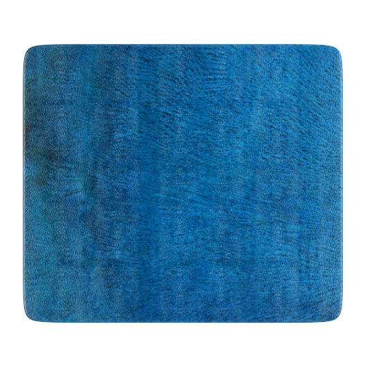 Blaupfauenfedern Schneidebrett (Vorderseite)