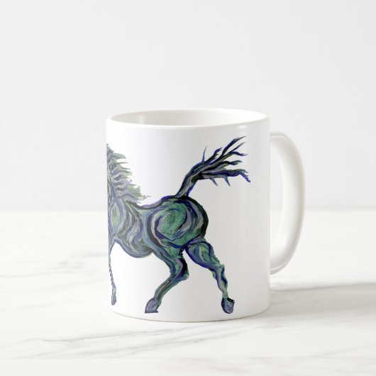 Blaupferd Kaffeetasse (VorderseiteRechts)