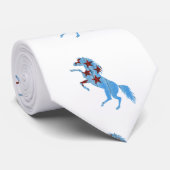 Blaupferd-Silhouette Krawatte (Gerollt)