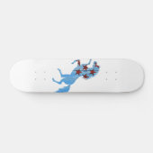 Blaupferd-Silhouette Skateboard (Horizontal)