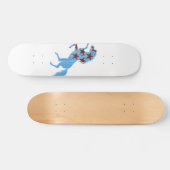 Blaupferd-Silhouette Skateboard (Horizontal)