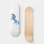 Blaupferd-Silhouette Skateboard (Vorderseite)