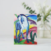 Blaupferd von Franz Marc Postkarte (Stehend Vorderseite)