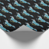 Blaupferde Geschenkpapier (Ecke)