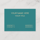 Blaupfirsich Diamond Geometric Visitenkarte (Rückseite)