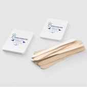 Blaupfirsich Quinceanera 15. Geburtstag rustikale Fächer (Non-assembled)