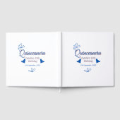 Blaupfirsich Quinceanera 15. Geburtstag rustikale  Gästebuch (Voll)