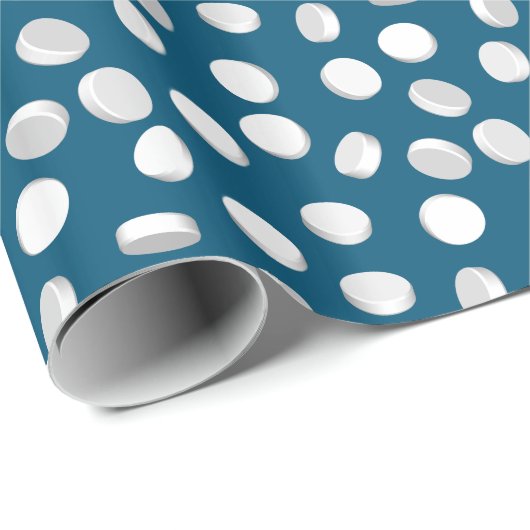 Blaupillen Geschenkpapier (Rolleneckpunkt)