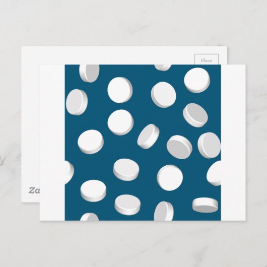 Blaupillen Postkarte (Vorne/Hinten)