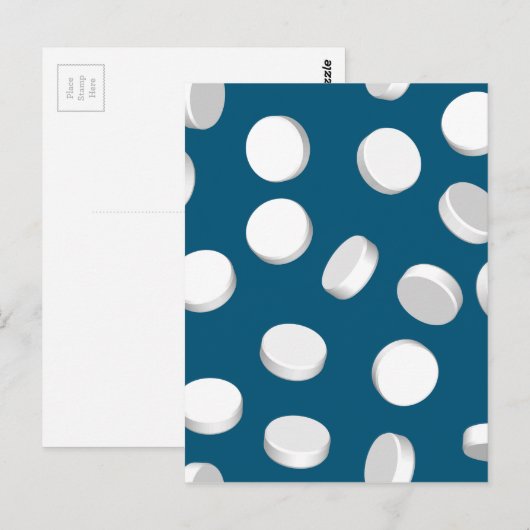 Blaupillen Postkarte (Vorne/Hinten)