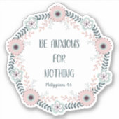 Blaupink Bläserbibel Verse Angst Aufkleber (Vorderseite)