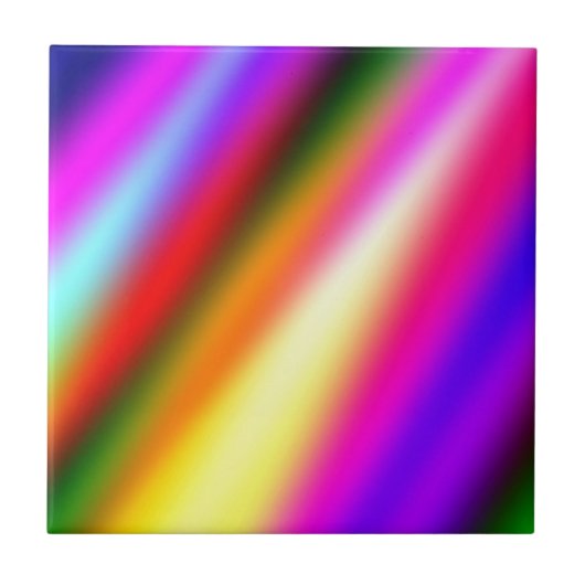 Blaupinkfarbener Ober-Aquarell abstrakter pastellf Fliese (Vorderseite)