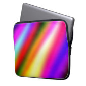 Blaupinkfarbener Ober-Aquarell abstrakter pastellf Laptopschutzhülle (Vorderseite Links)