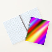 Blaupinkfarbener Ober-Aquarell abstrakter pastellf Notizblock (Innenseite)