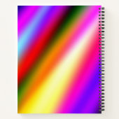 Blaupinkfarbener Ober-Aquarell abstrakter pastellf Notizblock (Rückseite)