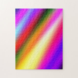 Blaupinkfarbener Ober-Aquarell abstrakter pastellf Puzzle