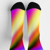 Blaupinkfarbener Ober-Aquarell abstrakter pastellf Socken (Oben)