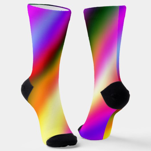 Blaupinkfarbener Ober-Aquarell abstrakter pastellf Socken (Gewinkelt)