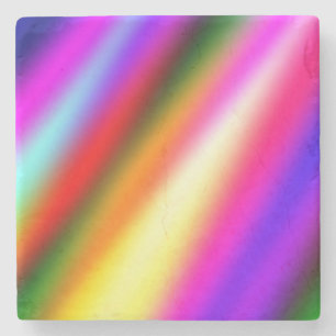 Blaupinkfarbener Ober-Aquarell abstrakter pastellf Steinuntersetzer