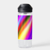 Blaupinkfarbener Ober-Aquarell abstrakter pastellf Trinkflasche (Rückseite)