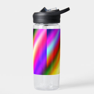 Blaupinkfarbener Ober-Aquarell abstrakter pastellf Trinkflasche