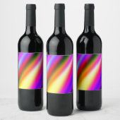 Blaupinkfarbener Ober-Aquarell abstrakter pastellf Weinetikett (Flaschen)