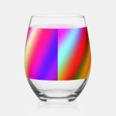 Blaupinkfarbener Ober-Aquarell abstrakter pastellf Weinglas Ohne Stiel (Links)