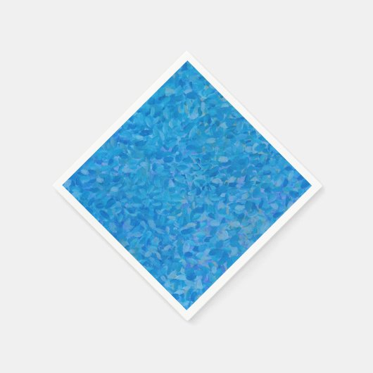 Blaupinselstriche Serviette (Ecke)