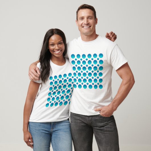 Blaupollenmuster T-Shirt (Unisex)